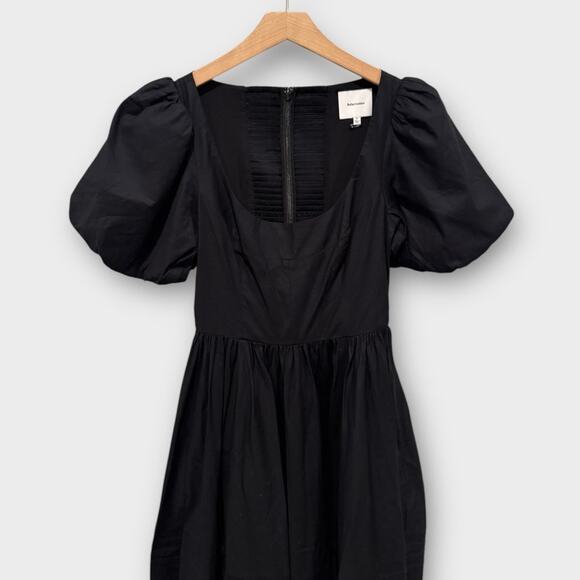 Reformation Everlyn Puff Sleeve Stretch Organic Cotton Maxi Dress Size 6 - Picture 7 of 14